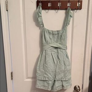 Altar'd State Light Green Mini Dress